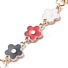 Flower Plastic Enamel Link Purse Short Chain FIND-JF00100-02-4