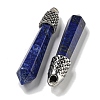 Dyed Natural Lapis Lazuli Pointed Big Pendants G-F766-02AS-07-2