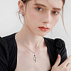 DIY Diffuser Amulet Perfume Locket Pendant Necklaces Making Kits NJEW-HS0001-21-6