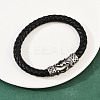 Braided Microfiber Leather Bracelets for Men Women BJEW-H631-01AS-01-3