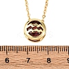 Brass Pave Cubic Zirconia Birth Stone Constellation Pendant Cable Chain Necklaces NJEW-D334-01G-02-5