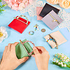 6Pcs 6 Colors Imitation Leather Jewelry Storage Zipper Bags ABAG-TA0001-66A-6