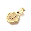 304 Stainless Steel Charms LS-STAS-H227-01G-J-2