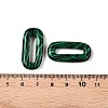 Synthetic Malachite Oval Pendants G-N342-105I-3