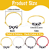 24Pcs 4 Colors Adjustable Waxed Nylon Thread Braided Beads Bracelets BJEW-GF0001-33-2