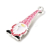Breast Cancer Pink Awareness Ribbon Theme Alloy Enamel Pendants LS-ENAM-C026-01C-S-2