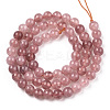 Natural Quartz Beads Strands G-R479-6mm-14-2