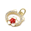 Rack Plating Brass Pendants KK-A268-29G-2