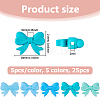 25Pcs 5 Colors Silicone Beads SIL-HS0001-13B-2