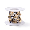 Ion Plating(IP) Enamel Butterfly with Evil Eye Link Chains CHS-G020-01G-03-3
