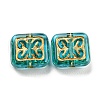 Plating Transparent Acrylic Beads OACR-A024-02C-1