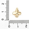 Brass Pave Clear Cubic Zirconia Charms LS-KK-V016-20G-3