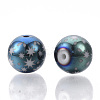 Christmas Electroplate Glass Beads EGLA-R113-07E-2