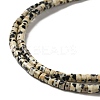 Natural Dalmatian Jasper Beads Strands G-E612-A01-A-3