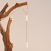 Natural Keshi Pearl Stick Pendant Stainless Steel Long Y Necklaces for Women SV1483-4