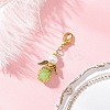 Luminous Acrylic & Handmade Glass Seed Beaded Pendants Decorations HJEW-MZ00379-03-1