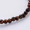Natural Tiger Eye Beaded Stretch Bracelets BJEW-JB02459-02-2