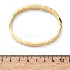 304 Stainless Steel & Rhinestone Hinged Bangles for Women BJEW-Z178-06G-5