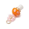 Copper Handmade Lampwork Pendants PALLOY-MZ00667-5