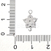 304 Stainless Steel Micro Pave Cubic Zirconia Flower Connector Charms LS-STAS-U042-01P-02-3