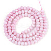 Anti-Tarnish Electroplate Rondelle Glass Beads Strands X-EGLA-T021-4mm-17-03-2