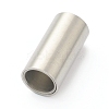 Tarnish Resistant 304 Stainless Steel Magnetic Clasps with Glue-in Ends STAS-B017-01D-P-3