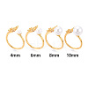 Butterfly Brass Micro Pave Cubic Zirconia Cup Peg Ring Settings KK-N274-11G-4