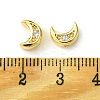Brass Micro Pave Cubic Zirconia Beads FIND-Z035-16G-3