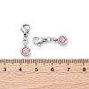 304 Stainless Steel Rhinestone Pendants STAS-D301-25P-19-2