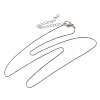 0.6MM Brass Box Chain Necklaces NJEW-G341-01P-4
