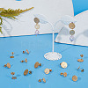 24Pcs 12 Style 304 Stainless Steel Ear Stud Findings STAS-AR0002-02G-4