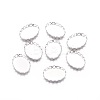 Tarnish Resistant 316 Surgical Stainless Steel Lace Edge Bezel Cups STAS-I118-06P-01-1