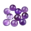 Natural Amethyst Cabochons X-G-P393-R14-10MM-A-1