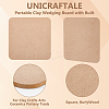 Medium Density Fiberboard (MDF) Portable Clay Wedging Board with Built AJEW-WH0348-382-5