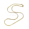 304 Stainless Steel Flat Snake Chain Necklaces for Women LS-NJEW-D058-04G-1