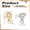 12Pcs 2 Colors Rack Plating Brass Lobster Claw Clasps KK-LP0004-47-2