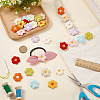 40Pcs 10 Colors Cotton Embroider Thread Sew On Patches PATC-FG0003-37-4