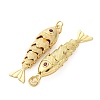 Rack Plating Brass Micro Pave Cubic Zirconia Pendants KK-M309-38D-G-2