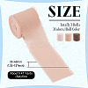 3 Rolls Polyester Raw Edges Ribbons SRIB-TAC0002-26E-4