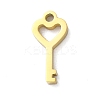 Ion Plating(IP) 304 Stainless Steel Charms STAS-N104-05G-1