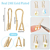 20Pcs Rack Plating Brass Earring Hooks KK-SC0004-61-RS-2