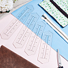 4Pcs 4 Styles Custom Acrylic Zipper Sewing Tool TOOL-PH0001-92-4