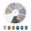 180Pcs 6 Colors Electroplate Non-magnetic Synthetic Hematite Beads Strands G-AR0004-36-1