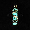 Synthetic Luminous Stone Column Pendants FIND-C058-01G-03-2