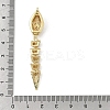 Brass Micro Pave Clear Cubic Zirconia Snap Clasps KK-Z078-37G-3