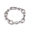 Tarnish Resistant 304 Stainless Steel Chain Bracelets BJEW-L661-09P-3