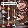 Cowboy Hat Silicone Pendant Decoration HJEW-DR00021-4
