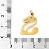 304 Stainless Steel Pendants STAS-R137-01G-S-3