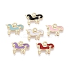 Alloy Enamel Pendants ENAM-N069-12KCG-1
