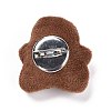 Gingerbread Man Cotton & Non-Woven & Velvet Fabric Brooch LS-JEWB-A003-11-2